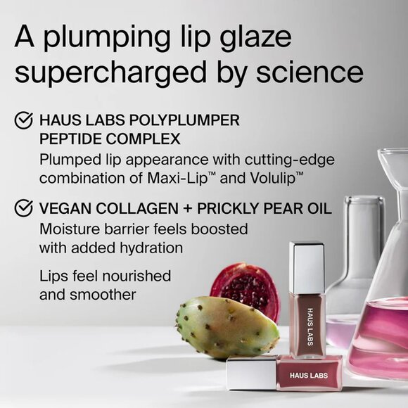 Haus Labs PHD Hybrid Lip Glaze Plumping Gloss in Macaron - Picture 3 of 4